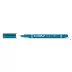   Dekormarker, 1-2 mm, kúpos, STAEDTLER "8323", metálkék