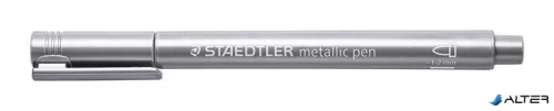 Dekormarker, 1-2 mm, kúpos, STAEDTLER '8323', ezüst