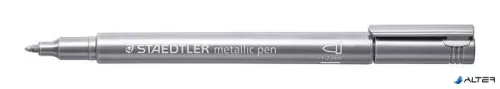 Dekormarker, 1-2 mm, kúpos, STAEDTLER '8323', ezüst