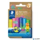 Modellező gyurma készlet, STAEDTLER "Noris® jumbo 842", 6 különböző csillámos szín