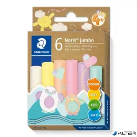   Modellező gyurma készlet, STAEDTLER 'Noris® jumbo 842', 6 különböző pasztell szín