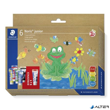 Ujjfesték, STAEDTLER "Noris Junior 881", 6 különböző szín