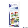 Akvarell festék, tubusos, STAEDTLER "8880", 12 különböző szín