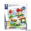 Akvarell festék, tubusos, STAEDTLER "8880", 24 különböző szín