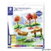 Akvarell festék, tubusos, STAEDTLER "8880", 24 különböző szín