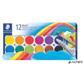 Vízfesték, 12 darabos, STAEDTLER "Noris 888"