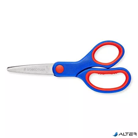 Olló, iskolai, 14 cm, STAEDTLER "Noris 965", kék