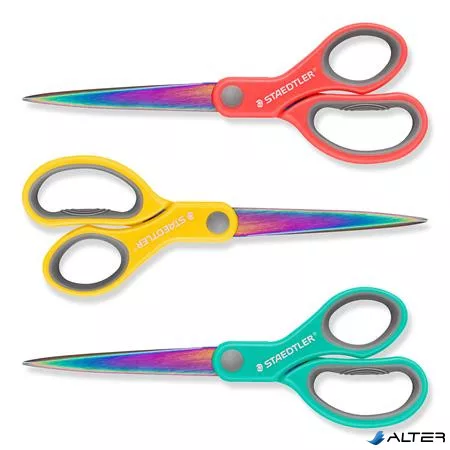 Olló, általános, 21 cm, STAEDTLER "Norix® 965", vegyes színek