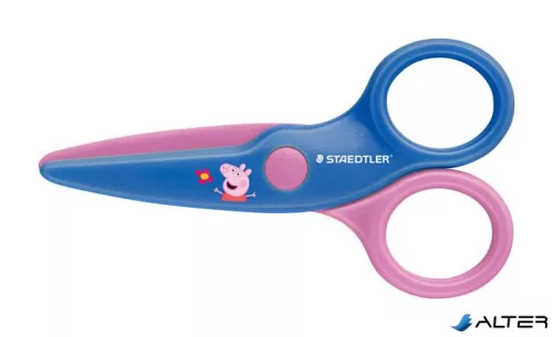 Olló, óvodai, 10 cm, STAEDTLER "Noris® Junior 965", Peppa malac