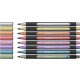 Metálfényű filctoll készlet, 1-2 mm, SCHNEIDER "Paint-It 020", 8 különböző szín