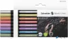 Metálfényű filctoll készlet, 1-2 mm, SCHNEIDER "Paint-It 020", 8 különböző szín