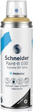 Akrilfesték spray, 200 ml, SCHNEIDER 'Paint-It 030', arany