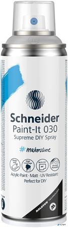 Akrilfesték spray, 200 ml, SCHNEIDER 'Paint-It 030', ezüst