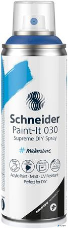 Akrilfesték spray, 200 ml, SCHNEIDER 'Paint-It 030', kék
