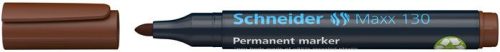 Alkoholos marker, 1-3 mm, kúpos, SCHNEIDER 'Maxx 130', barna