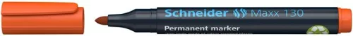 Alkoholos marker, 1-3 mm, kúpos, SCHNEIDER "Maxx 130", narancssárga