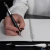 Golyóstoll, 0,7 mm, nyomógombos, SCHNEIDER "Slider Rave XB", fekete, kék