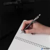 Golyóstoll, 0,7 mm, nyomógombos, SCHNEIDER "Slider Rave XB", fekete, kék