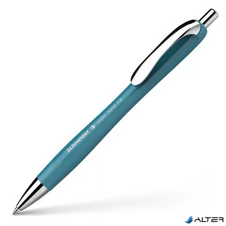 Golyóstoll, 0,7 mm, nyomógombos, SCHNEIDER "Slider Rave XB", türkiz