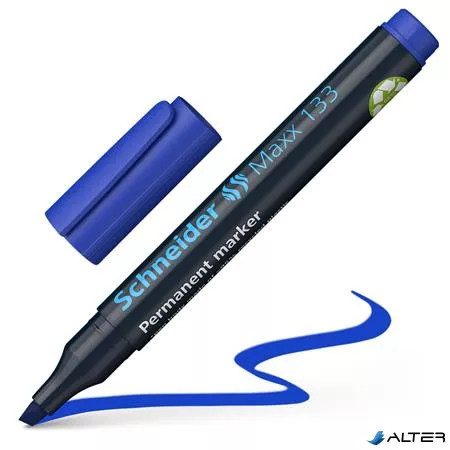Alkoholos marker, 1-4 mm, vágott, SCHNEIDER "Maxx 133", kék