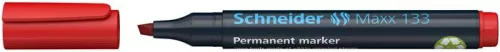 Alkoholos marker, 1-4 mm, vágott, SCHNEIDER 'Maxx 133', piros