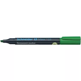   Alkoholos marker, 1-4 mm, vágott, SCHNEIDER "Maxx 133", zöld