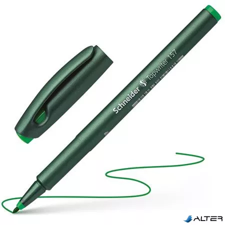 Filctoll, 0,8 mm, SCHNEIDER 'Topwriter 157', zöld