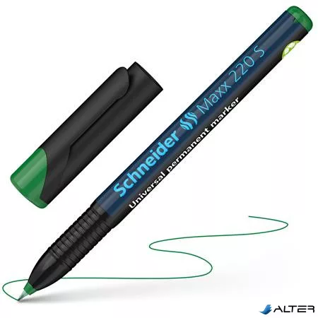 Alkoholos marker, OHP, 0,4 mm, SCHNEIDER "Maxx 220 S", zöld