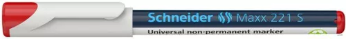 Alkoholmentes marker, OHP, 0,4 mm, SCHNEIDER "Maxx 221 S", piros