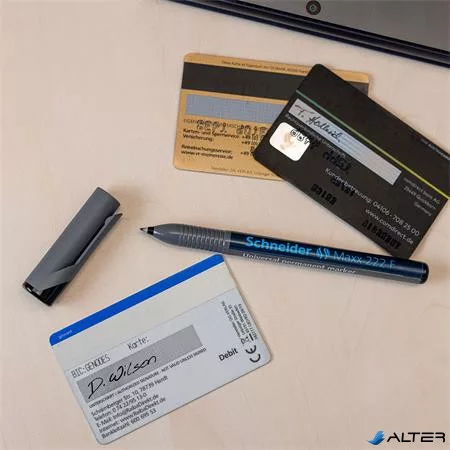 Alkoholos marker, OHP, 0,7 mm, SCHNEIDER "Maxx 222 F", fekete