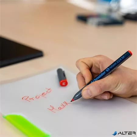 Alkoholos marker, OHP, 1 mm, SCHNEIDER "Maxx 224 M", fekete