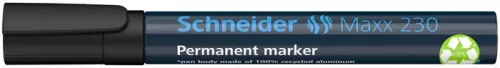 Alkoholos marker, 1-3 mm, fémházas, SCHNEIDER 'Maxx 230', fekete