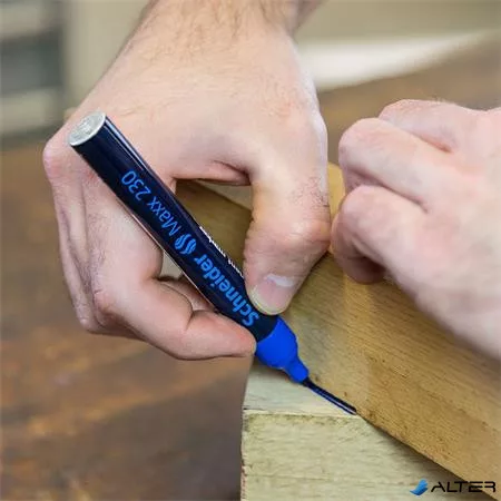 Alkoholos marker, 1-3 mm, fémházas, SCHNEIDER 'Maxx 230', fekete