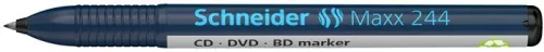 Alkoholos marker, CD/DVD, 0,7 mm, SCHNEIDER "Maxx 244", fekete