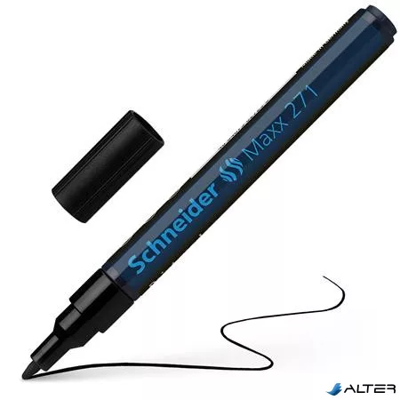 Lakkmarker, 1-2 mm, SCHNEIDER "Maxx 271", fekete