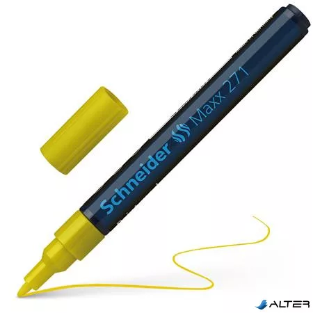 Lakkmarker, 1-2 mm, SCHNEIDER "Maxx 271", sárga