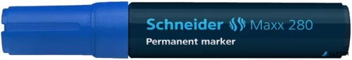 Alkoholos marker, 4-12 mm, vágott, SCHNEIDER 'Maxx 280', kék