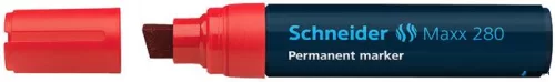 Alkoholos marker, 4-12 mm, vágott, SCHNEIDER 'Maxx 280', piros