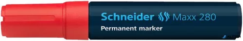 Alkoholos marker, 4-12 mm, vágott, SCHNEIDER 'Maxx 280', piros
