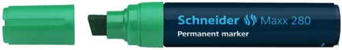 Alkoholos marker, 4-12 mm, vágott, SCHNEIDER 'Maxx 280', zöld