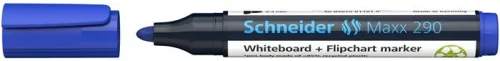 Tábla- és flipchart marker, 2-3 mm, kúpos, SCHNEIDER 'Maxx 290', kék