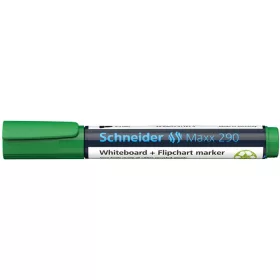  Tábla- és flipchart marker, 2-3 mm, kúpos, SCHNEIDER 'Maxx 290', zöld