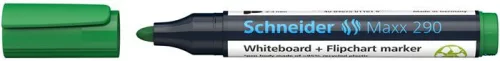Tábla- és flipchart marker, 2-3 mm, kúpos, SCHNEIDER 'Maxx 290', zöld