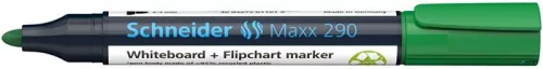 Tábla- és flipchart marker, 2-3 mm, kúpos, SCHNEIDER 'Maxx 290', zöld