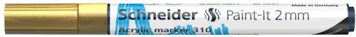 Dekormarker, akril, 2 mm, SCHNEIDER 'Paint-It 310', arany