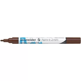   Dekormarker, akril, 2 mm, SCHNEIDER 'Paint-It 310', barna