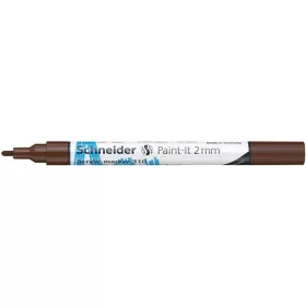   Dekormarker, akril, 2 mm, SCHNEIDER "Paint-It 310", barna