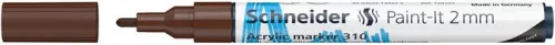 Dekormarker, akril, 2 mm, SCHNEIDER 'Paint-It 310', barna