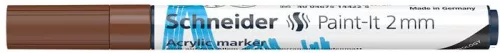 Dekormarker, akril, 2 mm, SCHNEIDER 'Paint-It 310', barna