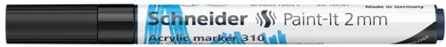 Dekormarker, akril, 2 mm, SCHNEIDER "Paint-It 310", fekete